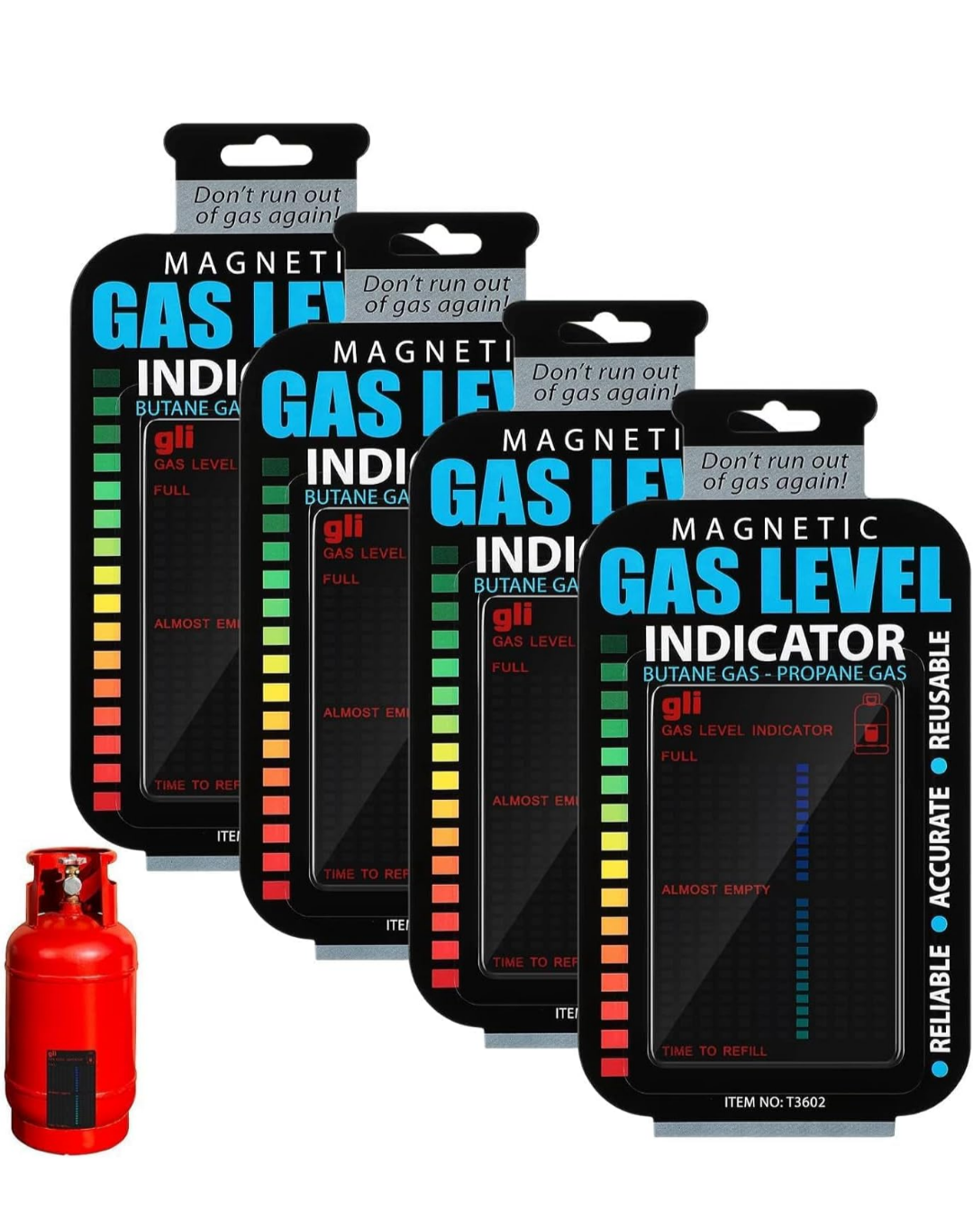 π§² Magnetic Gas Level Indicator β Reusable Propane Fuel Level Indicator π₯ 1
