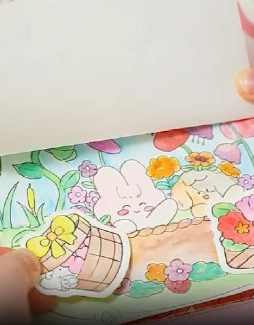 Cartoon Art Coloring Painting Set for Kid's (1)