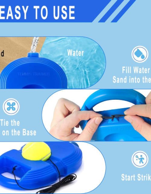 Solo Tennis Trainer Rebound Ball with String for Self Tennis Practice (1)