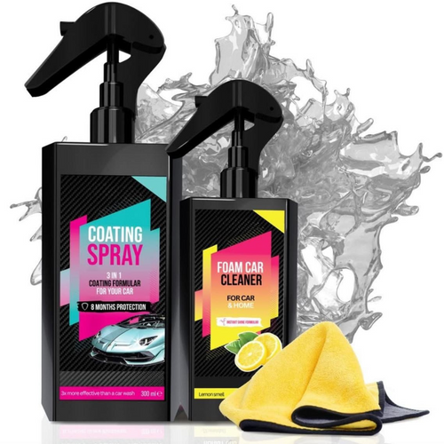 PlatinumShield-X Coating Spray & Foam Cleaner Combo