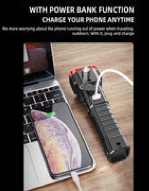 8 in1 Safety Hammer Flashlight Rechargeable Treasure  (1)