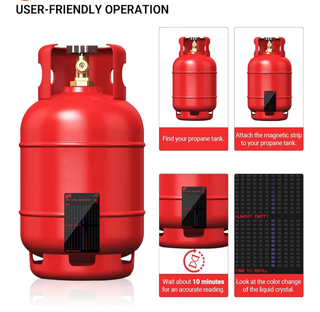 🧲 Magnetic Gas Level Indicator – Reusable Propane Fuel Level Indicator 🔥 1