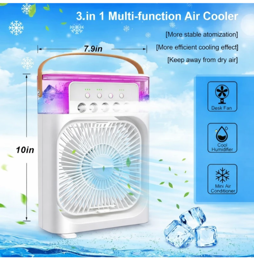 ❄️ USB Cooling Fan  Rechargeable Mini Air Cooler 🔋