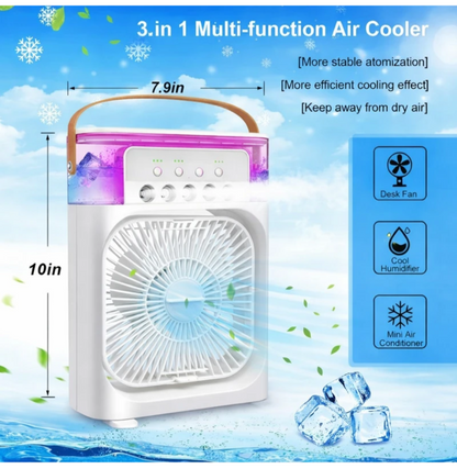 ❄️ USB Cooling Fan  Rechargeable Mini Air Cooler 🔋