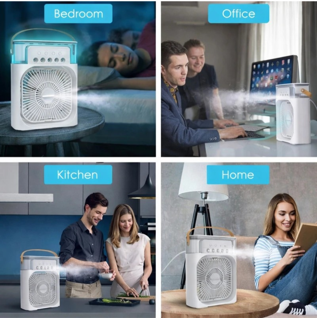 ❄️ USB Cooling Fan  Rechargeable Mini Air Cooler 🔋