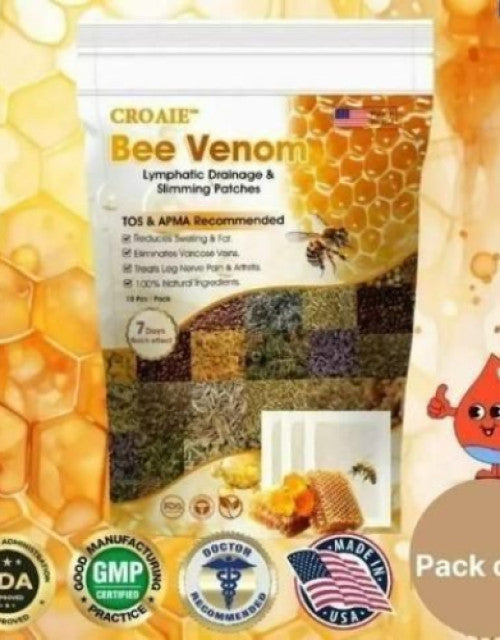 Bee Venom Lymphatic Daiamage & Sliming Patches (10 Patches)  (1)