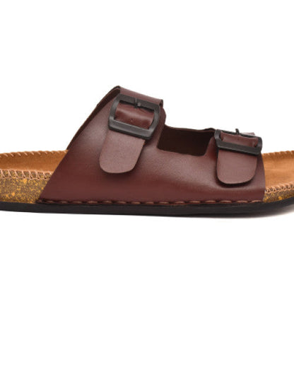 Brown Men's Floater Sandals (1)