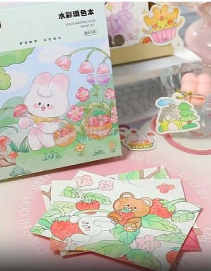 Cartoon Art Coloring Painting Set for Kid's (1)