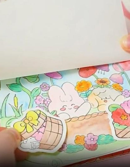 Cartoon Art Coloring Painting Set for Kid's (1)