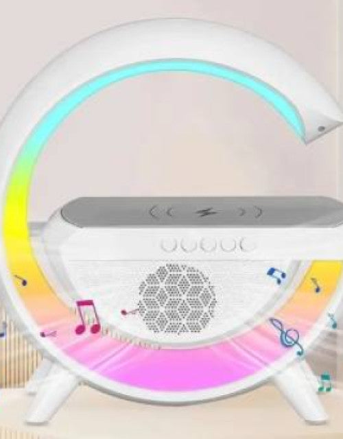G-Shape LED Wireless Charging Speaker Lamp (1)
