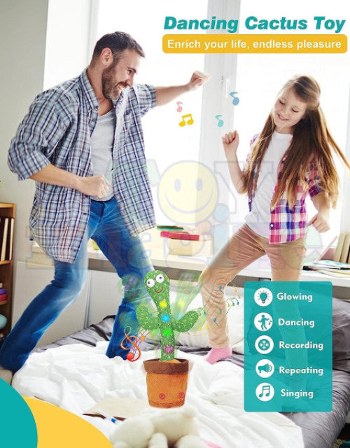 LED Musical Dancing & Mimicry Cactus Toy  (1)