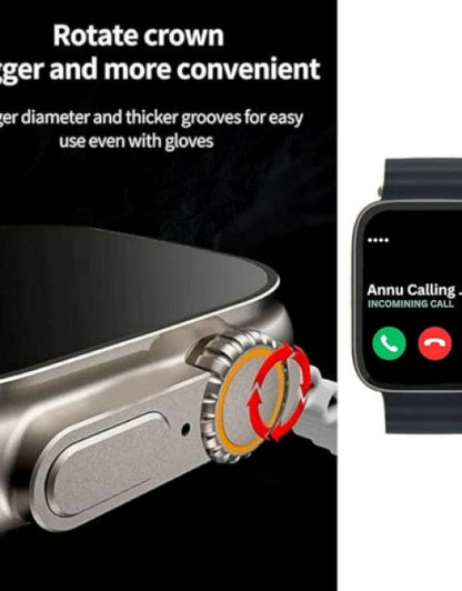 T800 Ultra Smart Watch with Beautiful Strap, Bluetooth Calling Smart Watch (1)