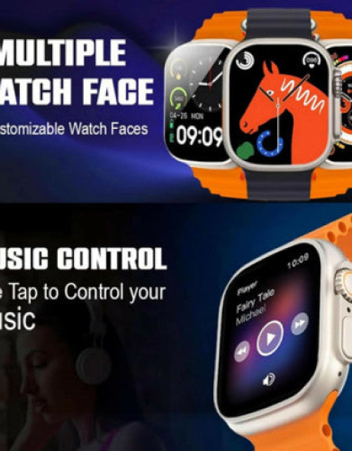 T800 Ultra Smart Watch with Beautiful Strap, Bluetooth Calling Smart Watch (1)