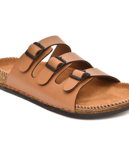 Tan Casual sandal for men Stylish Lightweight Daily use Durable Comfortable (1)