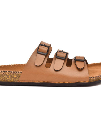Tan Casual sandal for men Stylish Lightweight Daily use Durable Comfortable (1)