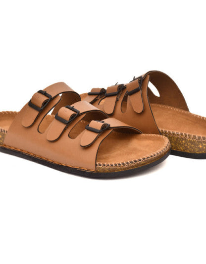 Tan Casual sandal for men Stylish Lightweight Daily use Durable Comfortable (1)