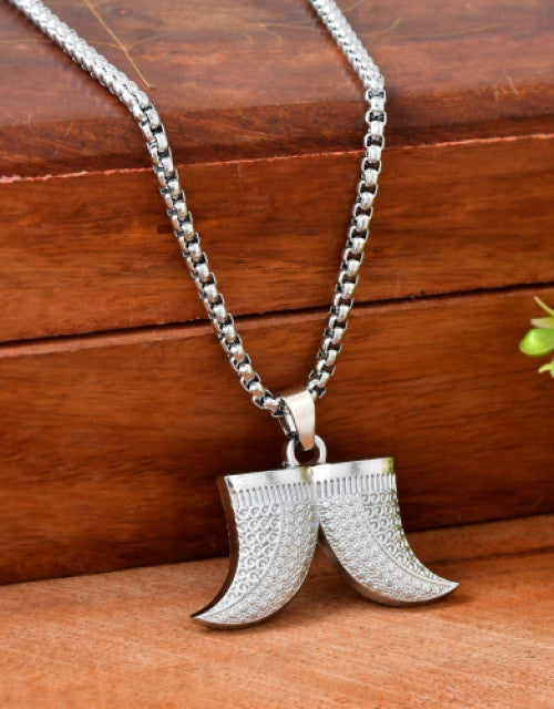 Tiger Teeth Charm Neck Chain Pendant Locket Necklace (1)