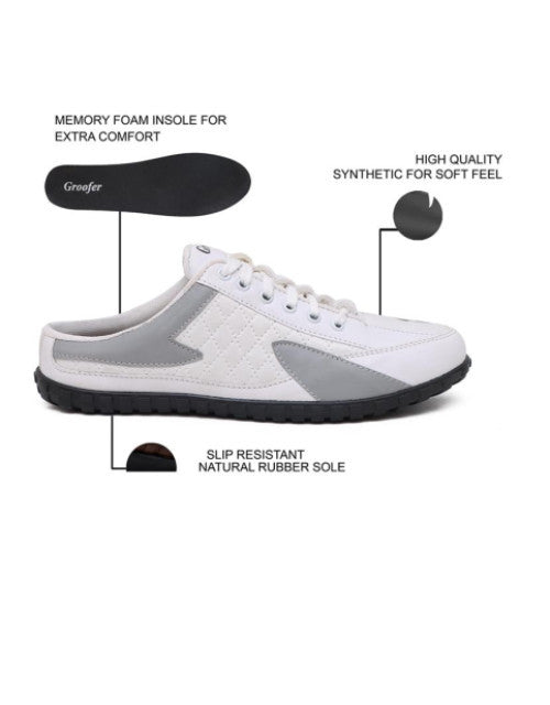 White color block lace up sneakers 1 (1)